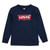 Levis Boys Navy Batwing LS T-Shirt