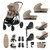 Cybex Gazelle S Twin Bundles - Almond Beige