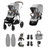 Cybex Gazelle S Twin Bundles - Stone Grey