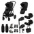 Cybex Gazelle S Twin Bundles - Moon Black