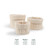 CuddleCo - 3 Pack Storage Baskets - Cashmere Waffle