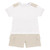 Blues Baby Beige T-Shirt & Short Set