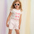 Caramelo Kids Pink Sunglasses Short Set