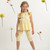 Caramelo Kids Lemon Two Piece Bow Legging Set