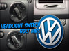 VW VOLKSWAGEN HEADLIGHT LIGHT LIGHTING SWITCH GENUINE CHROME EURO OEM 5ND941431A 5ND941431B 1K0941431N GOLF MK5 MK6 AUTOMATIC AUTO FUNCTION