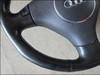 AUDI A3 A6 8L 8E C5 AR ALLROAD A8 OEM LEATHER 3-SPOKE SPORTS STEERING WHEEL TIPTRONIC PUSHBUTTONS AIRBAG OE OEM GENUINE USED