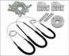 VW VOLKSWAGEN POLO 6N1 6N 5-DOOR FRONT WINDOW REGULATOR LH LHS LEFT PASSENGER SIDE REPAIR KIT 6N4837461