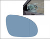 VW VOLKSWAGEN DOOR MIRROR GLASS RHS RH RIGHT BACKING PLATE BLUE HEATED ASPHERICAL GOLF JETTA MK5 PASSAT B6 3C0857522