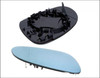 VW VOLKSWAGEN DOOR MIRROR GLASS RHS RH RIGHT BACKING PLATE BLUE HEATED ASPHERICAL GOLF JETTA MK5 PASSAT B6 3C0857522