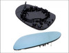 VOLKSWAGEN VW DOOR MIRROR GLASS LHS LH LEFT PASSENGER BACKING PLATE BLUE HEATED ASPHERICAL GOLF JETTA MK5 PASSAT 3C0857521 3C0857521B 5M0857521E 5M0857521H B6