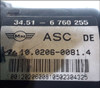 BMW MINI R50 ATE MK60 ABS ASC STABILITY BRAKE MODULE 6750256 34516760255 10020600814 2002 2003 USED TESTED