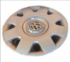 VW  VOLKSWAGEN NEW BEETLE HUBCAP 16" 16 INCH 1C0601147J 1C0601147K  SILVER DOLOMITE GREY CHROME LOGO USED OE OEM GENUINE