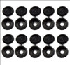 AUDI VW VOLKSWAGEN PORSCHE SKODA NUMBERPLATE LICENSE PLATE FIXING KIT 10 PCS BLACK COVER CAP SELF-TAPPING SCREWS