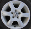 VW VOLKSWAGEN POLO 9N 9N1 SINGLE ALLOY SPARE WHEEL TYRE USED  14" 14 INCH PCD 5X100 ET43 ALLOY OE OEM GENUINE WOF 185/60/14 KBA 45143