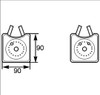 VW VOLKSWAGEN AUDI OIL COOLER 54MM 90X90 4-CYL 6-CYL 078117021A 90606 376778001 NEW AFTERMARKET