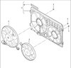 VW VOLKSWAGEN AUDI SKODA MANUAL RADIATOR COOLING FAN SHROUD 1K0121207T A3 8P TT GOLF JETTA MK5 1K EOS TIGUAN PASSAT CADDY 1K GTI MK5