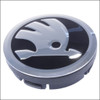 SKODA ALLOY WHEEL CENTRECAP CENTRE HUB CAP HUBCAP 56MM BLACK CHROME 5JA601151 FABIA SUPERB RAPID ROOMSTER YETI OCTAVIA USED OE OEM GENUINE 5JA601151