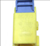 VW VOLKSWAGEN AUDI 8K0973323T PLUG CONNECTOR FEMALE 2-PIN YELLOW VIOLET TAILS SRS AIRBAG CRASH PRESSURE SENSORS USED GENUINE OE OEM ORIGINAL