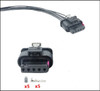 VW VOLKSWAGEN AUDI B8 A4 ALLROAD,4F0973705 8K0973205 06J906462D MAF MASS AIR FLOW AIRFLOW AIR-FLOW PLUG CONNECTOR FEMALE 5-PIN 3.0 3.0L DIESEL TDI REPAIR KIT WITH WITHOUT TAILS