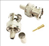 BNC MALE STRAIGHT RF CABLE CONNECTOR PLUG RG58 LMR195 CRIMP NICKEL PLATED 50 OHM PP0649 SCBGEN721189 C-BNC1-195 546-4853