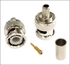 BNC MALE STRAIGHT RF CABLE CONNECTOR PLUG RG58 LMR195 CRIMP NICKEL PLATED 50 OHM PP0649 SCBGEN721189 C-BNC1-195 546-4853
