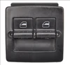 VW NEW BEETLE FACELIFT WINDOW SWITCH BLACK RIGHT RH RHS DRIVER MASTER TWIN DUAL DOOR 1C0959855A 1C0959855 1C0959527 USED TRIM SURROUND MOUNTING PLATE OE OEM GENUINE ORIGINAL