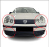 VW VOLKSWAGEN POLO 9N1 9N MK4 LOWER FRONT BUMPER GRILLE LEFT RIGHT LH RH LHS RHS PASSENGER DRIVER SIDE 2002 2003 2004 2005 USED OE OEM ORIGINAL GENUINE 6Q0853665 6Q0853665F 6Q0853666 6Q0853666D