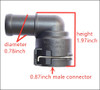 AUDI VW VOLKSWAGEN SKODA HEATER COOLANT HOSE PIPE QUICK CONNECT CONNECTOR FLANGE COUPLING ADAPTER 1K0122291H NEW AFTERMARKET