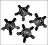 AUDI 2009 - 2021 ALLOY WHEEL 5-STAR SPIDER TYPE CENTRECAP BLACK SET OF 4 PCS OR SINGLE 135MM 8R0601165 NEW AFTERMARKET