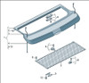 AUDI A3 8P FACELIFT 8P3867769L 8P3867769Q REAR CARGO LUGGAGE COVER PARCEL SHELF TRAY 2J9 SOUL BLACK OE OEM GENUINE USED