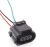 VW VOLKSWAGEN AUDI COOLANT CLIMATE AC AIRCON PRESSURE SENSOR TE AMP CONNECTIVITY MCON PLUG CONNECTOR REPAIR KIT 3-PIN TAILS 8K0973703 8K0973703D 1670588 1670591