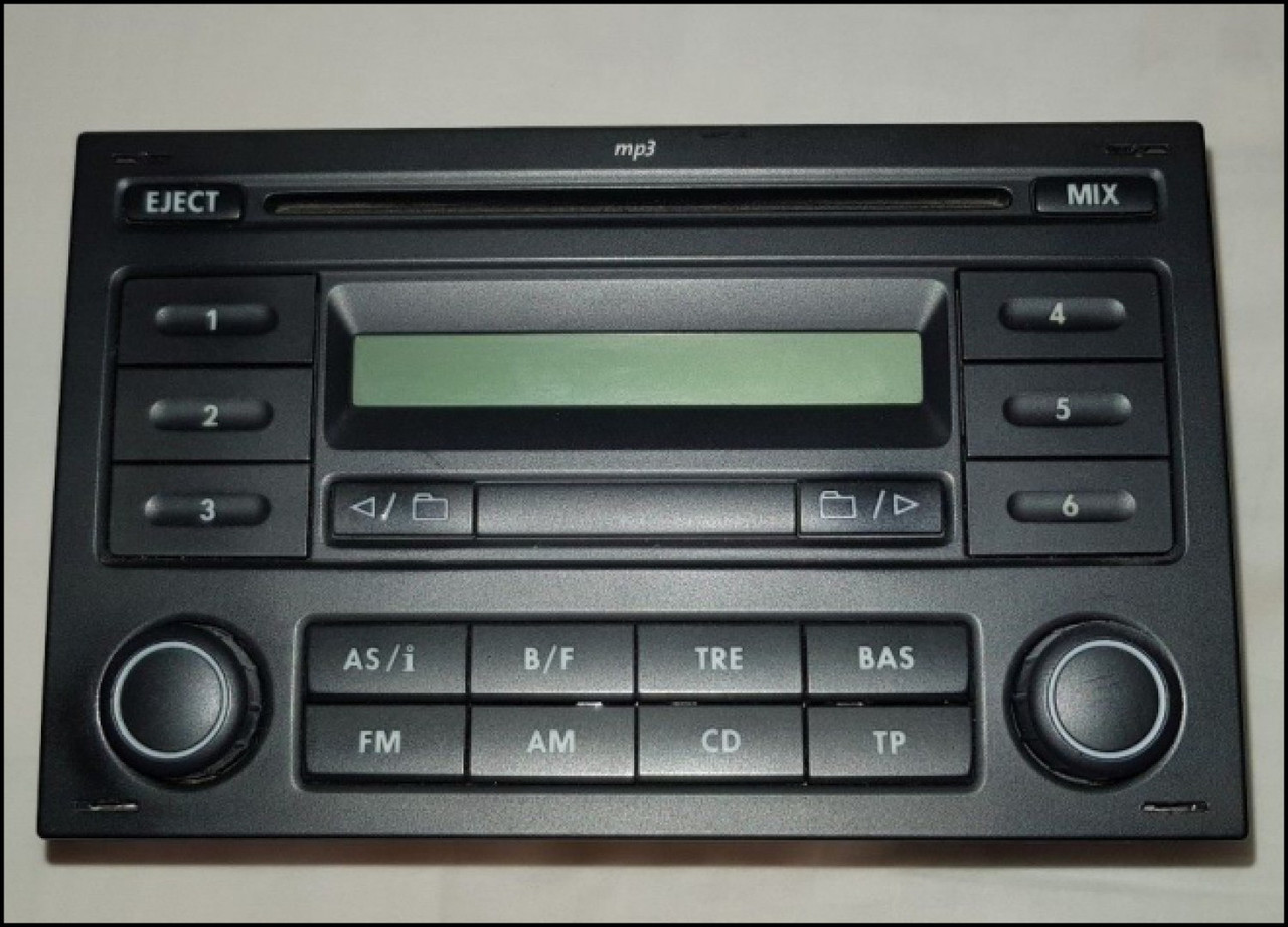 VW RCD 200 MP3 CD player radio, Polo car stereo head unit with radio code