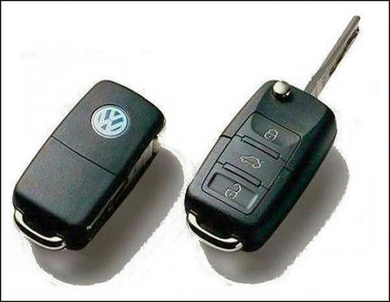 14mm Black Blue VW Car Key Fob Remote Badge Logo Emblem Sticker