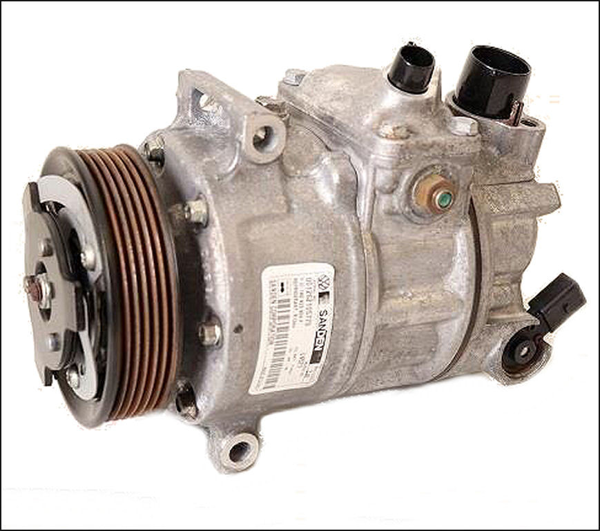 VW VOLKSWAGEN AUDI SKODA AIRCON COMPRESSOR SANDEN 1K0820859F USED