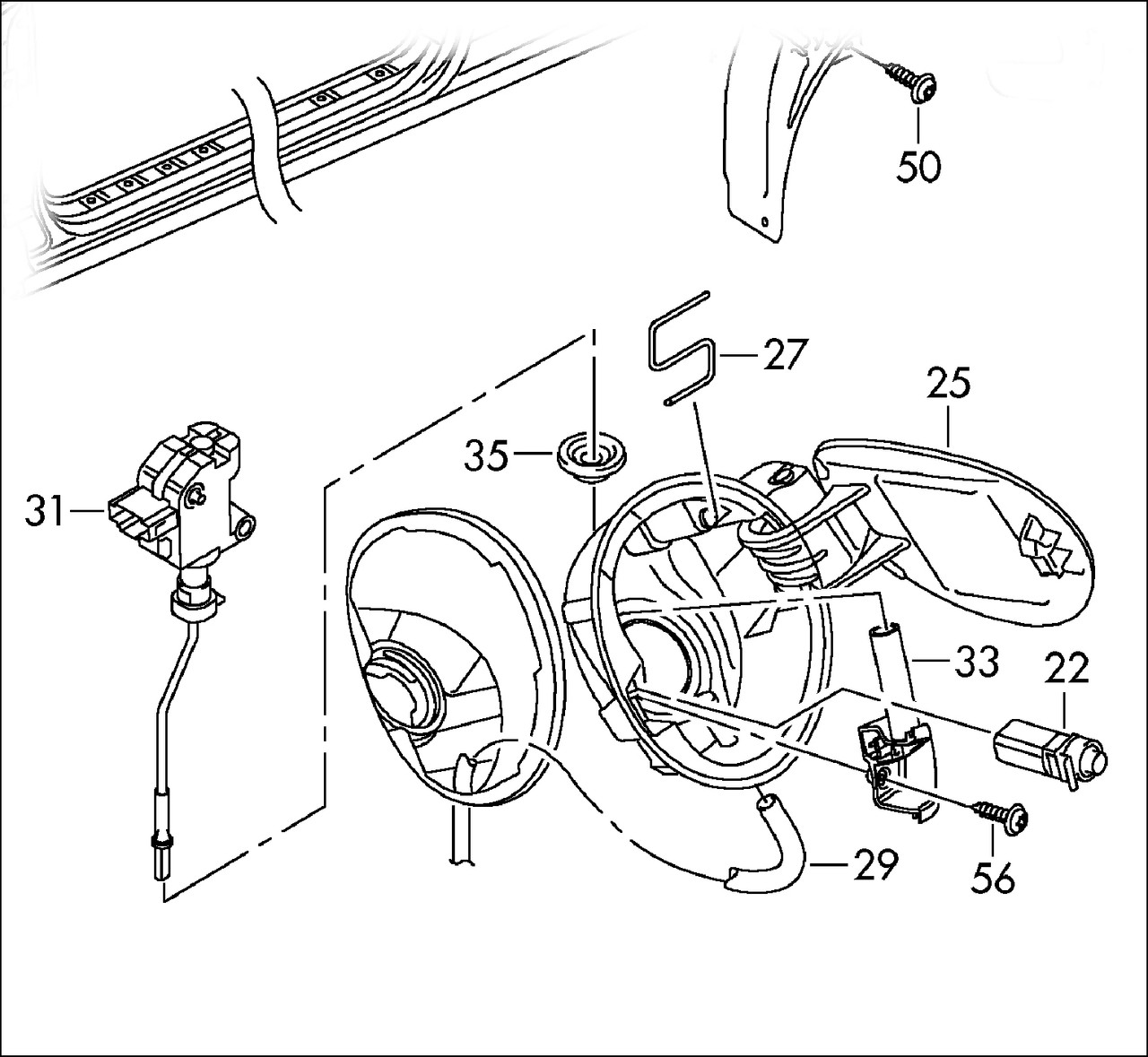 FUEL FILLER FLAP RELEASE ACTUATOR 5K6810773A VW VOLKSWAGEN GOLF MK6