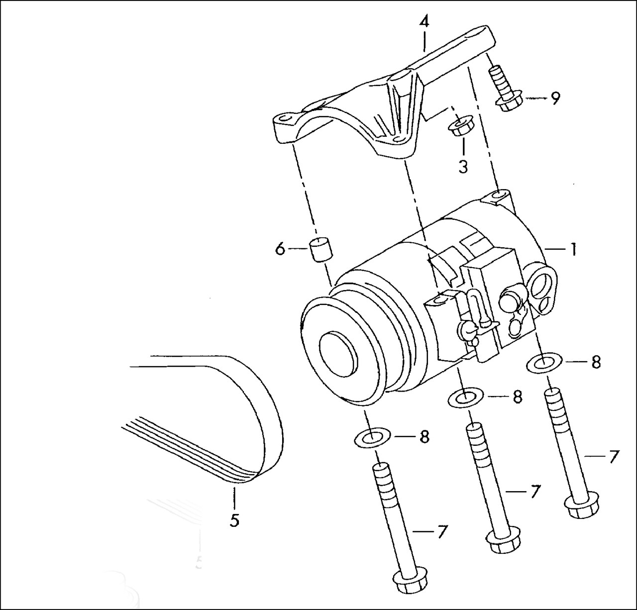 AUDI A4 B6 3.0L V6 ASN BBJ CLIMATE AC AIRCON DENSO COMPRESSOR
