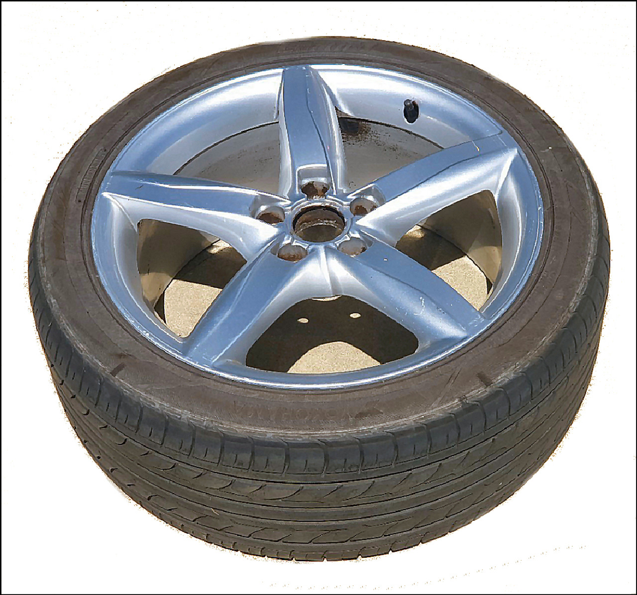 SINGLE AUDI ALLOY SPARE WHEEL 8K0601025D WITH 245/40/18 TYRE