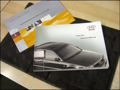 GENUINE FACTORY HANDBOOK SET FOR AUDI A8 D2 4D FACELIFT PRINTED 2001