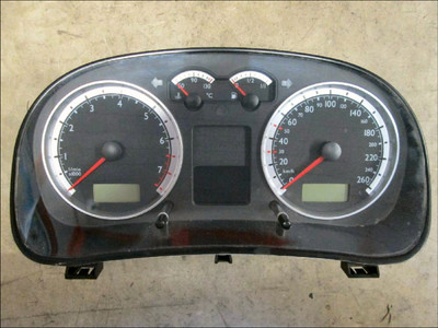VW VOLKSWAGEN BORA INSTRUMENT CLUSTER VDO HALF-FIS 260KPH PETROL TESTED 1J5920825A