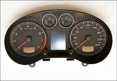 AUDI A3 8P 2005 INSTRUMENT CLUSTER 2.0L FSI 260KPH PETROL TESTED 8P0920930J 8P0920830JX