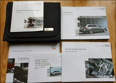 GENUINE AUDI FACTORY HANDBOOK USER GUIDE INSTRUCTIONS SET QUICK REFERENCE MMI CD MANUAL A6 C6 AVANT WAGON 2009 2010 2011 FACELIFT 111.561.4F5.20