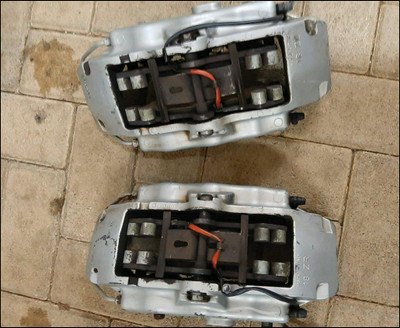 AUDI VW VOLKSWAGEN BBK BREMBO 350MM PAIR 6-POT 18Z BRAKE CALIPERS AUDI A4 B6 B7 VW GOLF BIG BRAKE CONVERSION BBK