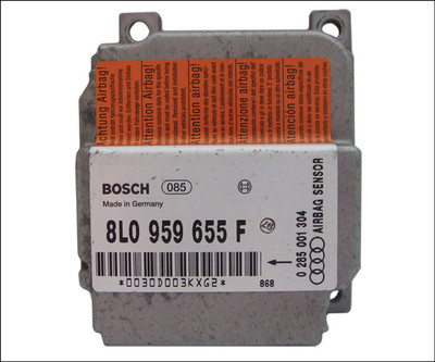 AUDI A3 MK1 SRS AIRBAG CONTROL MODULE SENSOR 8L0959655F 1998 1999 0285001304 8D0959655D