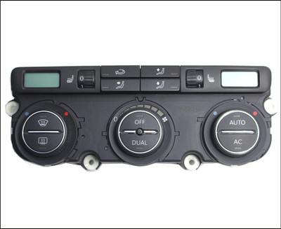 VW VOLKSWAGEN GOLF JETTA TOURAN AIRCON CLIMATE AC HEATER CONTROLLER CONTROL MODULE DUAL-ZONE HEATED SEATS TESTED 1K0907044BS