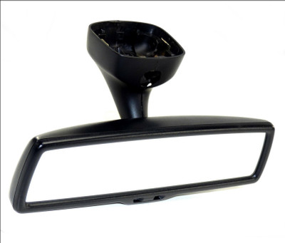 VW VOLKSWAGEN INTERIOR MIRROR AUTO-DIM 1K0857511B 1K0858547 1K0858548 GOLF JETTA MK5 PASSAT EOS POLO TIGUAN TOURAN BLACK ANTHRACITE WITH SIDE TRIMS GENUINE USED