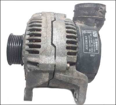 VW VOLKSWAGEN PASSAT AUDI A4 A6 B5 C5 2.4 2.6 2.8 ALTERNATOR 120AMP 078903015F 078903015FX 0123510061 BOSCH USED TESTED ABC ACK AGA ALF ALG