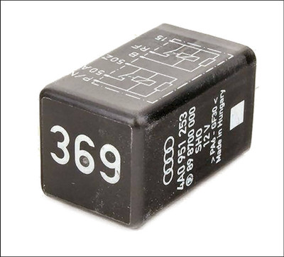 AUDI A4 A6 A8 GENUINE OEM USED PARK NEUTRAL PNP LOCKOUT INTERLOCK 369 RELAY 6-PIN AUTOMATIC CVT 4A0951253