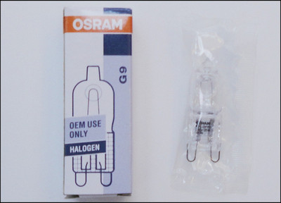 G9 40W 230V CLEAR GLASS HALOGEN LAMP BULB OSRAM HALOPIN 65940AM 18303