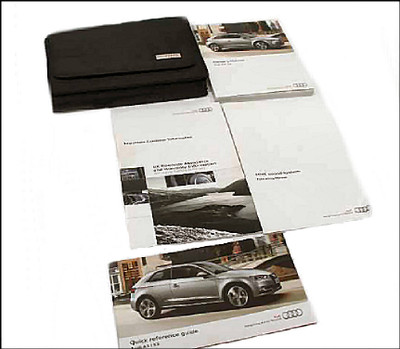 GENUINE AUDI FACTORY HANDBOOK SET WALLET A3 S3 8V 3-DOOR HATCH 5-DOOR SPORTBACK 2012 2013 2014 2015 PRE-FACELIFT OWNER USER GUIDE INSTRUCTIONS MANUAL 134.561.8V0.20 131.566.3MS.20 135.562.8V0.20