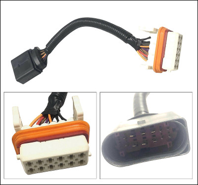 VW VOLKSWAGEN TOUAREG 7L PORSCHE CAYENNE HEADLIGHT ADAPTER HARNESS XENON HID LEFT RIGHT 2003 2004 2005 2006 PRE-FACELIFT 7L6971071A 955-631-239-11 NEW AFTERMARKET